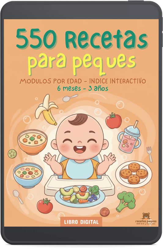 550 Recetas para tu Peque: Incluye guía completa en BLW + 6 libros exclusivos de regalo 🧸