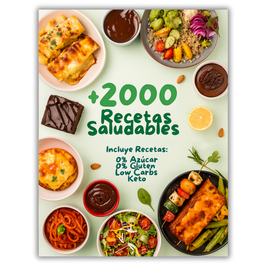 +2000 Recetas Saludables Organizadas + ¡10 Regalos!